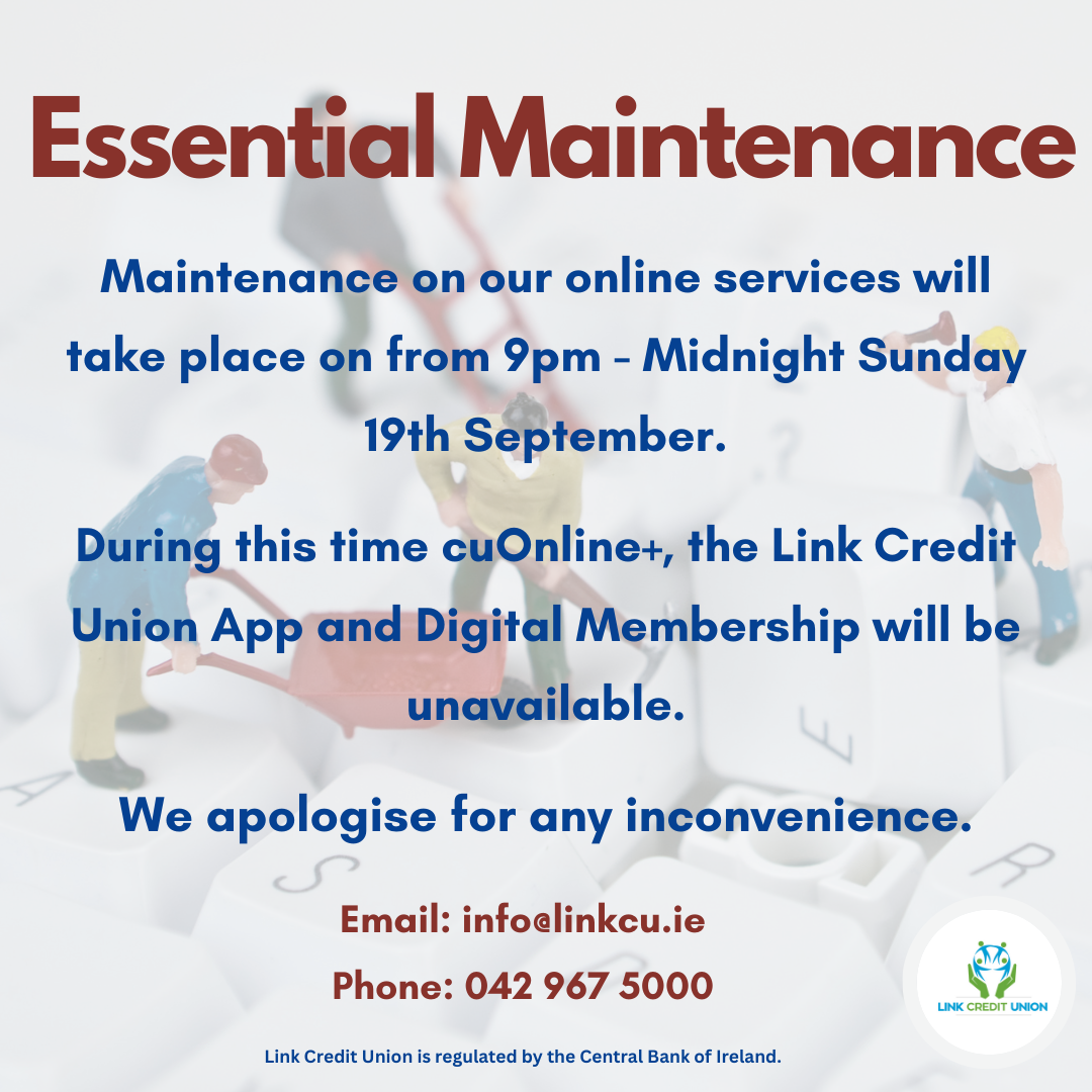 Maintenance on our online services – Sunday 19th September