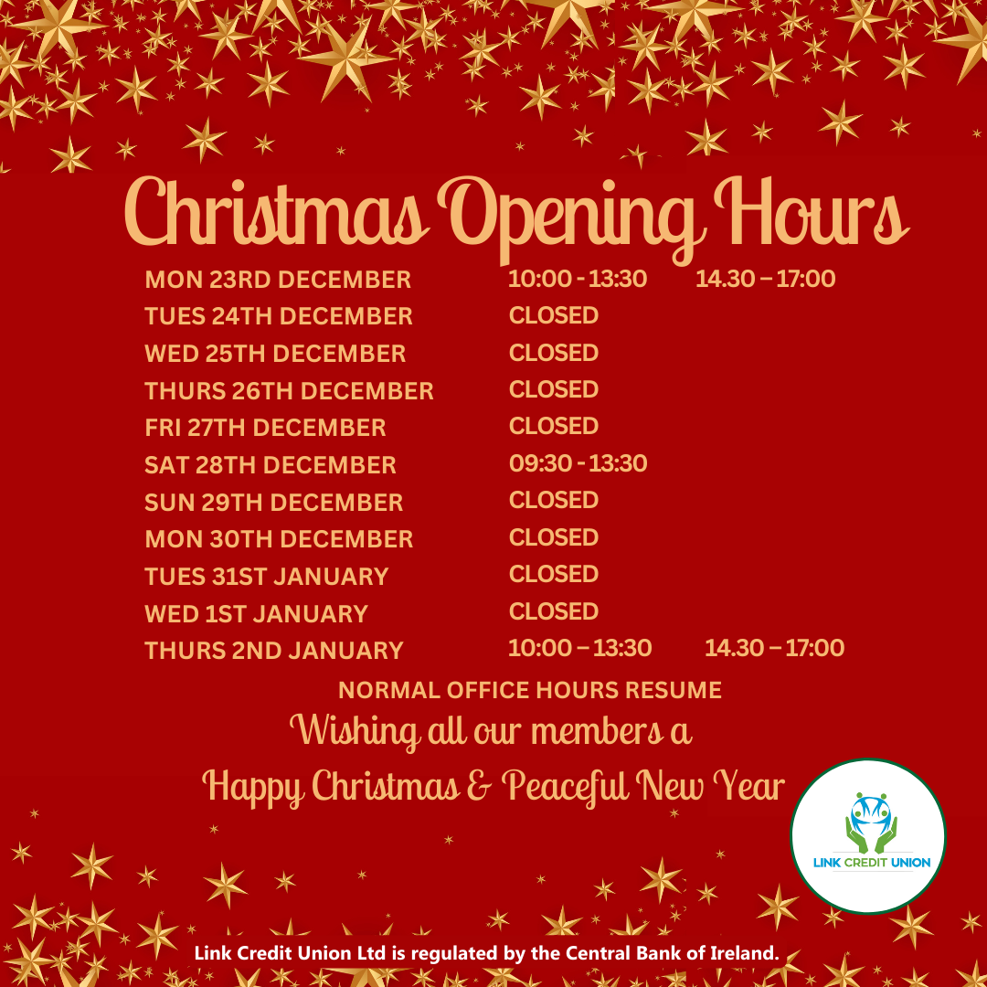 Christmas Opening Hours 2024/2025